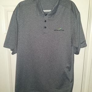 Nike Golf Dri-Fit Gray Short Sleeve Polo Shirt Men's sz XL